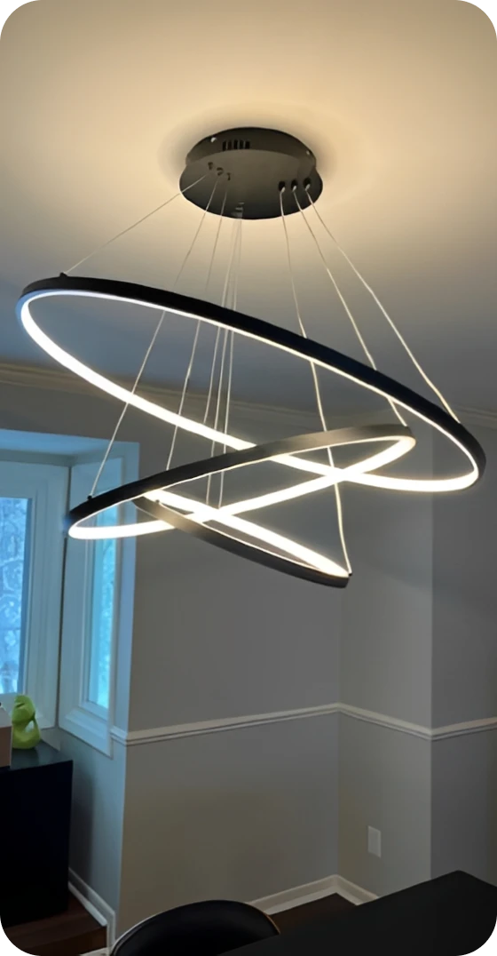 Contemporary hanging light design